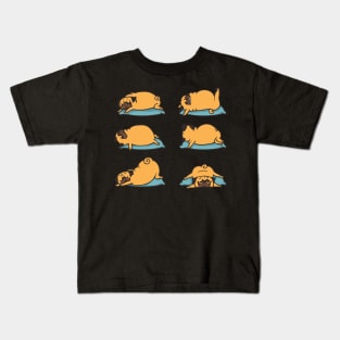 Pug Yoga for Better Sleep Kids T-Shirt